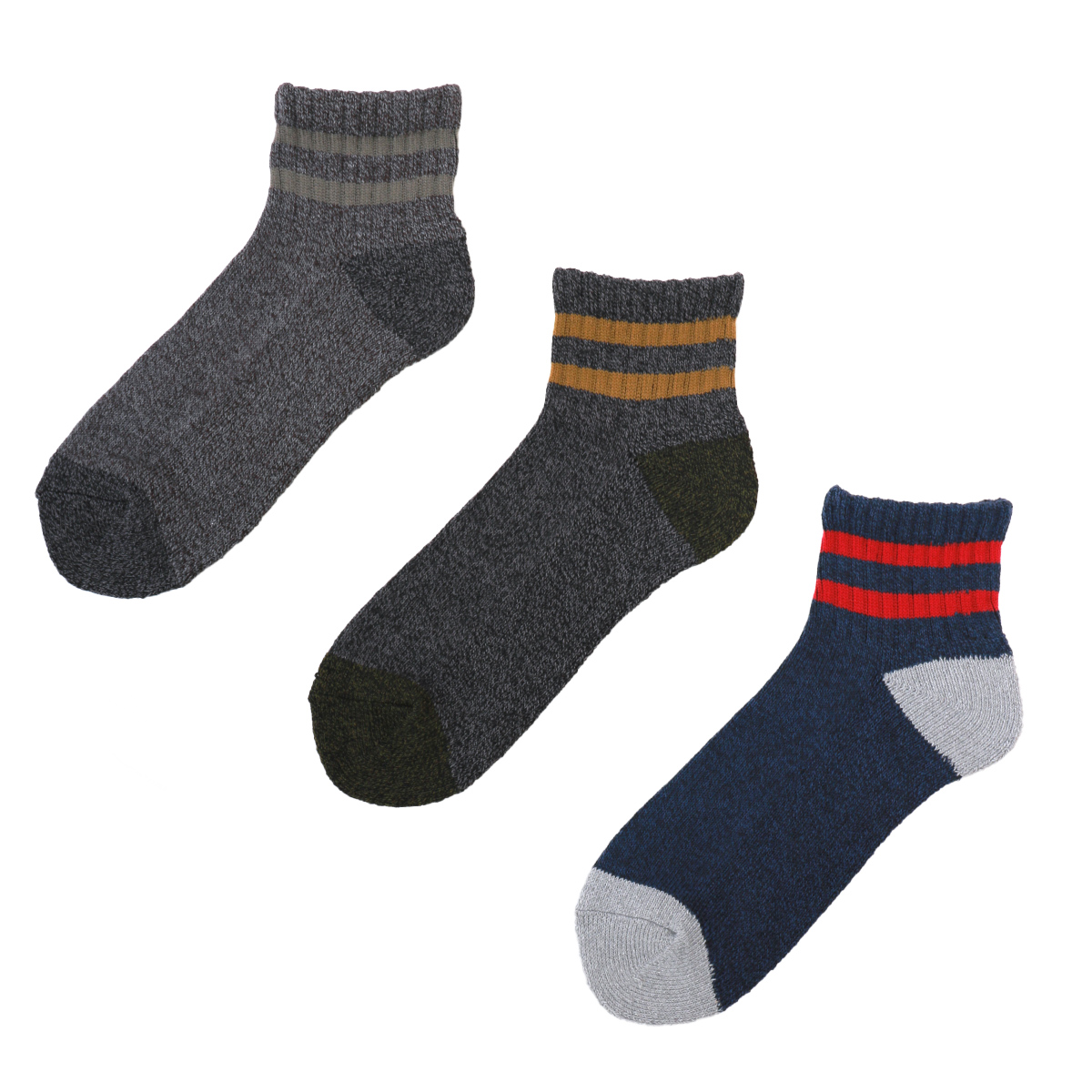 3Pラインショートソックス