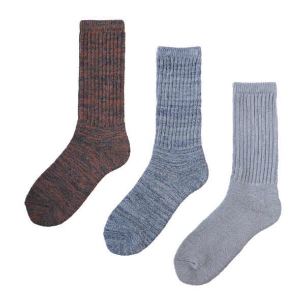 3Pソリッドリブクルーソックス